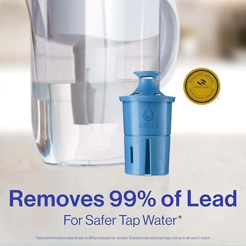 Brita Filter Replacements for Water Pitchers and Dispensers, Elite, NSF Certified to Remove 99% of Lead, 2 Count, Blue - Image 2