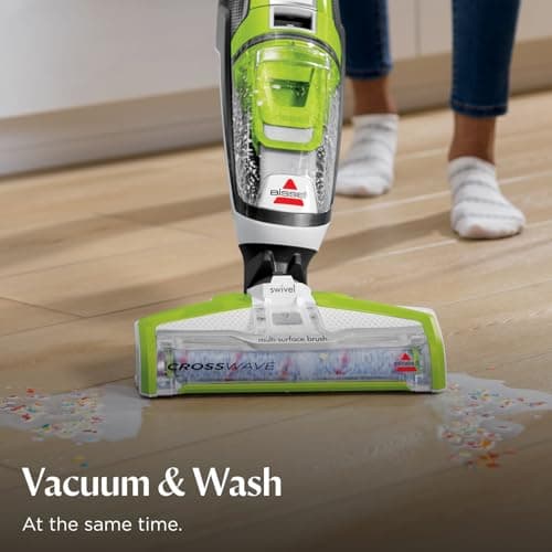 BISSELL Crosswave Turbo Vacuum Mop All in One Wet and Dry Vac Combo Hard Floor & Area Rug Cleaner, 3888A - Image 2