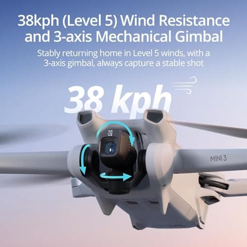 DJI Mini 3, Drones with Camera for Adults 4K, 38-min Flight Time, up to 32800ft (10km) Video Transmission, True Vertical Shooting, GPS Auto Return Integrated, Mini Drone with Camera for Beginners - Image 4