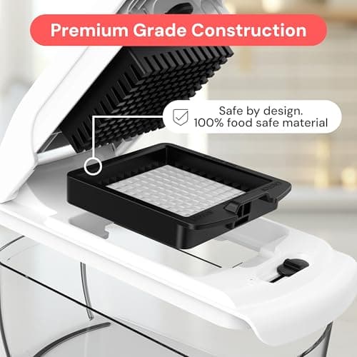 Fullstar The Original Pro Chopper - Vegetable Chopper and Spiralizer, Food Chopper with Container, Fruit Slicer, Kitchen Gadgets & Accessories, Home Essentials (4 in 1, White) - Image 5