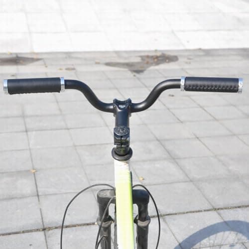 UPANBIKE 25.4mm Bike Handlebar Riser 80mm Aluminum Alloy 520mm Length for Fixed Gear Bike Road Bicycle(Black) - Image 7