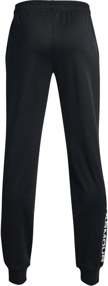Under Armour Boys' Brawler 2.0 Tapered Pants Standard X-Large Black (001)/White - Image 3