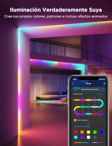 Govee RGBIC LED Strip Lights, Smart LED Lights for Bedroom, Bluetooth LED Lights APP Control, DIY Multiple Colors on One Line, Color Changing LED Strip Lighting Music Sync, Home Decor, 16.4ft - Image 7