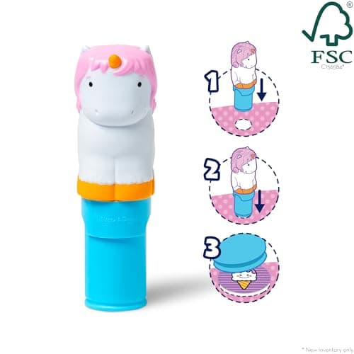 Melissa & Doug Sticker WOW!™ 24-Page Activity Pad and Sticker Stamper, 300 Stickers, Arts and Crafts Fidget Toy Collectible Character – Unicorn - FSC Certified - Image 4