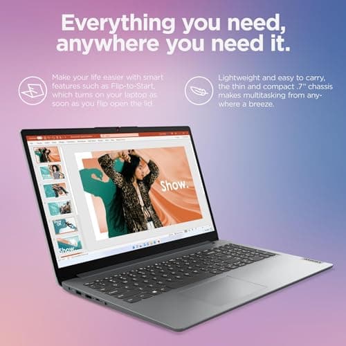 Lenovo Laptop Computers for Home Business Student Study, 15.6" FHD, Intel Processor, 32GB DDR4 RAM, 1TB PCIe SSD, WiFi 6, Bluetooth 5.2, Type-C, Webcam, Numeric Keypad, Cloud Grey, Windows 11 Pro - Image 3