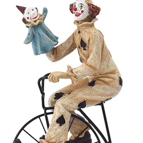 Bothyi Clown Figurine Clown Statue Sculpture Collection Statuette Desk Ornament for Table Centerpiece Cabinet Dining Room Decor Gift, Style C - Image 5