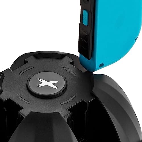 IonX Switch Charging Dock - Black, Compact, 4-Port USB-C Tabletop Mount - Fast Charging & LED Indicators - Compatible with Nintendo Switch Joy-Con Controllers - Image 4
