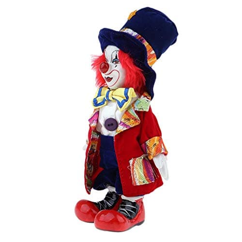 Clown Figure Doll Ornaments Home Table Desk Top Decor Halloween Decoration Gift - #5 - Image 2