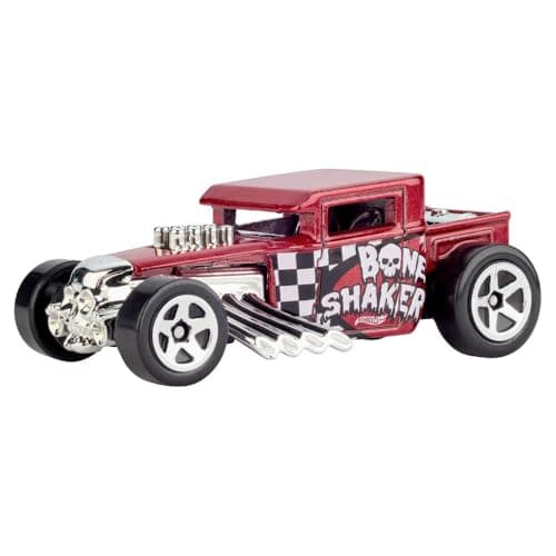 Hot Wheels Toy Cars, 5-Pack of 1:64 Scale Toy Cars with Collectible Deco & Packaging, Core Mattel 80th Anniversary Set of 5 Vehicles - Image 2