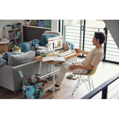 HP 2025 New 22 Inch All-in-One Desktop Computer • 12GB RAM • 256GB PCIe SSD • Intel CPU • Ultra-Quiet Design • Microsoft Office Trial • Wi-Fi 6 • White KB & Mouse • WOWPC Recovery USB • Windows 11 - Image 7