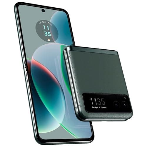 Motorola Moto Razr 5G 2023, 128GB, 8GB, 6.9'' Foldable AMOLED, Snapdragon 7 Gen 1, Android 13, XT2323-5, Sage Green (Renewed)