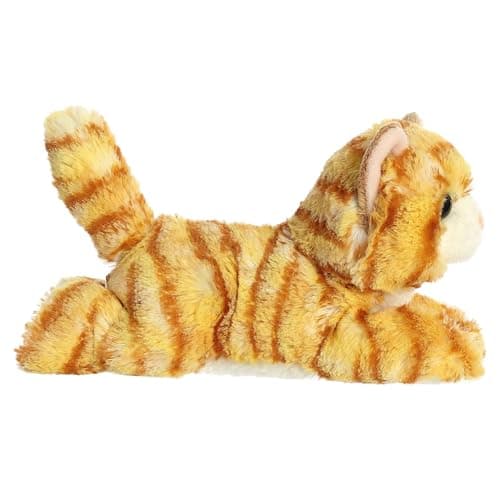 Aurora® Adorable Mini Flopsie™ Ginger Cat™ Stuffed Animal - Playful Ease - Timeless Companions - Orange 8 Inches - Image 6