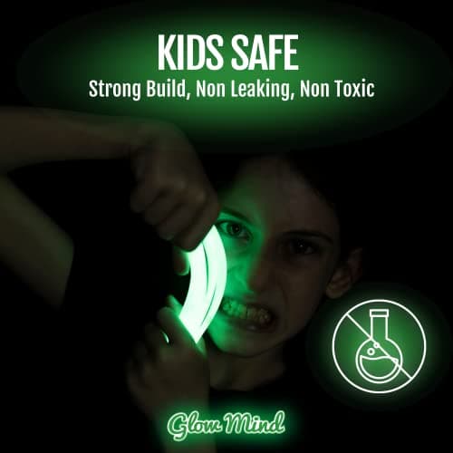 400 Ultra Bright Glow Sticks Bulk - Halloween Glow in the Dark Party Supplies Pack - 8" Glowsticks Easter Party Favors with Bracelets and Necklaces - Image 3