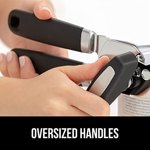 The Original GORILLA GRIP Heavy Duty Stainless Steel Smooth Edge Manual Can Opener and Bottle Openers, Soft Ergonomic Handle, Oversized Handheld Easy Turn Knob, Multifunctional Kitchen Tool, Black - Image 9