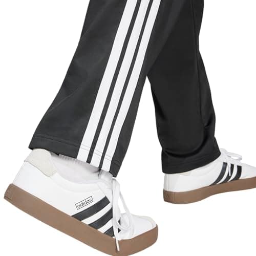 adidas Mens 3-Stripes Tricot Regular Fit Open Hem Sportswear Track Pants, Black, Large - Image 7