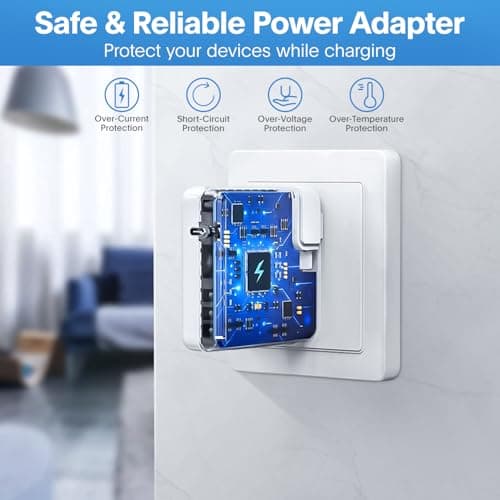 Mac Book Pro Charger - 118W USB C Charger Fast Charger Compatible with MacBook pro/Air, M1 M2 M3 M4, ipad Pro, Samsung Galaxy and All USB C Device, Include Charge Cable - Image 4