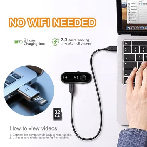 MITNOTY HD 1080P Pet Camera Collar with Video Record, Wireless Mini Sport Cam Built in WiFi, Small Body Action Cameras for Pet Supplies/Cycling/Travel/Walking - Image 7