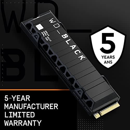 WD_BLACK 1TB SN850 NVMe Internal Gaming SSD Solid State Drive with Heatsink - Works with PlayStation 5, Gen4 PCIe, M.2 2280, Up to 7,000 MB/s - WDS100T1XHE - Image 6