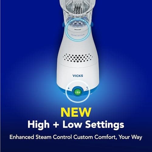 Amazon.com: Vicks Sinus Inhaler, Plug-in Non-Medicated Steam Inhaler for Sinus Relief, Allergies, Congestion & Colds, Vocal Steamer, Soothes Nasal & Throat Passages, Works with VapoPads (1 Included) : Health & Household - Image 8