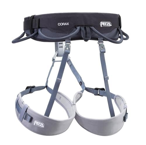 PETZL CORAX Comfortable and Fully Adjustable Harness for Gym and Outdoor Climbing, Dual Buckle Waist, 1, Dark Gray - Image 2