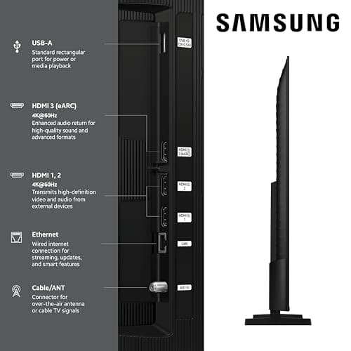 Samsung 55-Inch Class QLED Q7F Series Samsung Vision AI Smart TV (2025 Model, 55Q7F) Quantum HDR, Object Tracking Sound Lite, Q4 AI Gen1 Processor, 4K upscaling, Gaming Hub, Alexa Built-in - Image 3