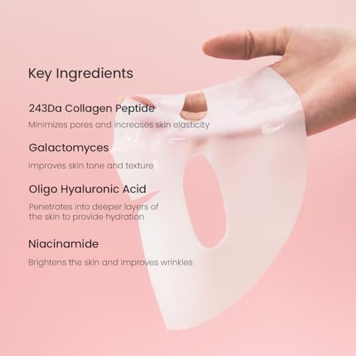 BIODANCE Bio-Collagen Real Deep Mask, Hydrating Overnight Hydrogel Mask, Pore Minimizing, Elasticity Improvement, Korean Skincare | 1.19oz(34g) x 4ea - Image 6