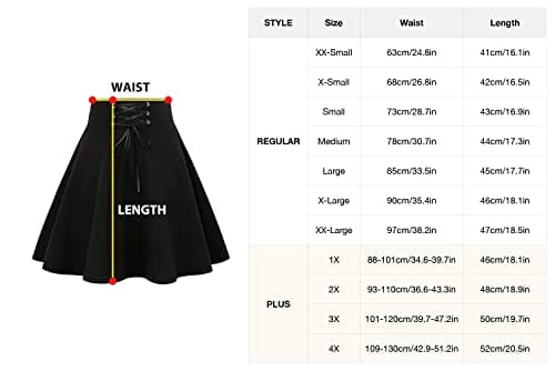 Goth Skirt for Women Gothic Clothes Cute High Waisted A Line Mini Short Skater Black Pleated Skirts, Black, M - Image 6