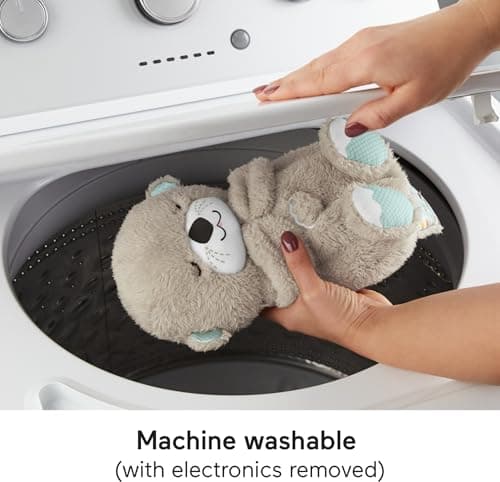 Fisher-Price Baby Toy Soothe 'n Snuggle Otter Portable Plush Sound Machine with Music Lights & Breathing Motion for Newborns 0+ Months - Image 5