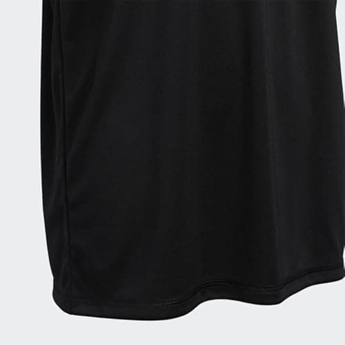 adidas Boys' Short Sleeve AEROREADY Performance Logo Tee T-Shirt, Black, Medium - Image 3