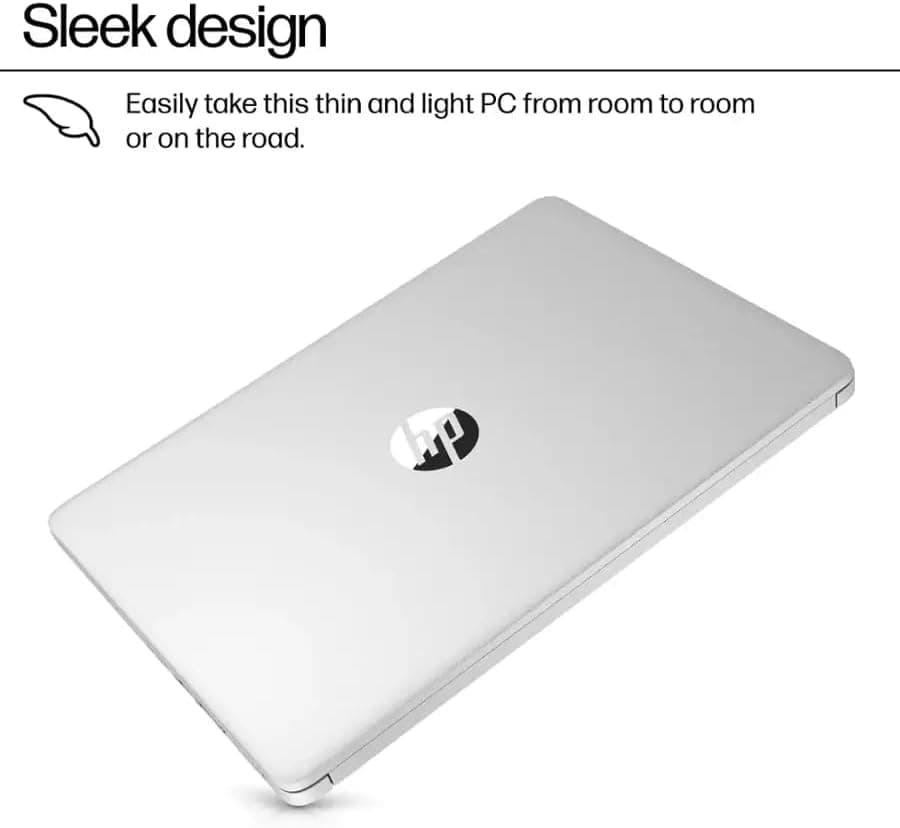 HP 2025 14" Laptop Computer, Intel N150, 16 GB RAM, 512 GB Storage(128GB eMMC + 128GB UFD + 256GB MSD), Copilot AI, Wi-Fi 6, BT 5.4, HD Cam, 1 Year Office 365, Windows 11 Pro, Accessories, Silver Natural Silver - Image 4