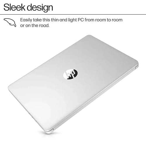 HP 2025 14" Laptop Computer, Intel N150, 16 GB RAM, 512 GB Storage(128GB eMMC + 128GB UFS + 256GB MSD), Copilot AI, Wi-Fi 6, BT 5.4, HD Cam, 1 Year Office 365, Windows 11 Pro, Accessories, Silver - Image 3