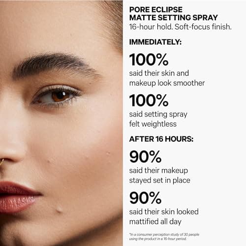 Milk Makeup Pore Eclipse Matte Setting Spray – Blurs Pores, Controls Shine + Sets Makeup for Up to 16 Hours – Long-Lasting, Oil + Alcohol-Free Facial Mist for a Soft, Matte Finish – 2.9 oz - Image 2