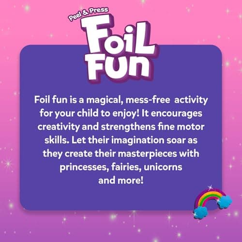Skillmatics Foil Fun - Unicorns & Princesses, No Mess Art for Kids, Craft Kits & Supplies, DIY Creative Activity, Travel Toys, Gifts for Ages 4, 5, 6, 7, 8, 9 - Image 8