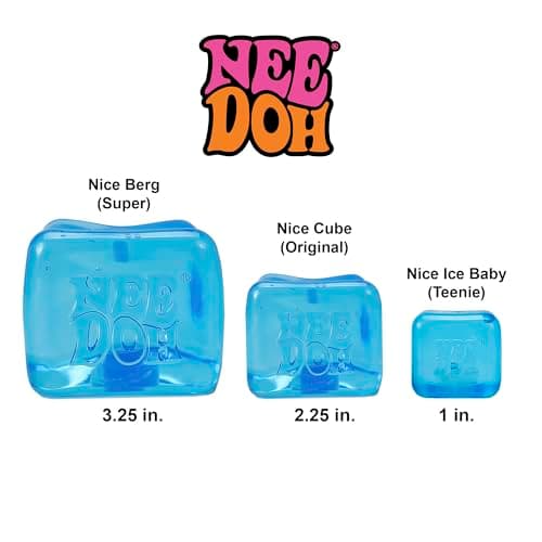 Schylling NeeDoh Nice Ice Baby - Sensory Squeeze Toy - Super Solid Squish - 1.25" Wide - Color May Vary (Pack of 1) - Image 7