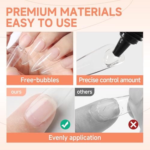 UNA GELLA Solid Nail Glue Gel 15ml Lamp Curing Needed Solid Soak Off U V/LED Lamp Required Super Strong Glue For Fake Acrylic Soft Gel Nail Tips Press On Nails Art Extension - Image 5