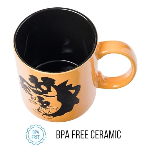 Silver Buffalo Disney Mickey Mouse Halloween Spooky Ghost Shadow Wax Resist Ceramic Mug, 20 Ounces - Image 7
