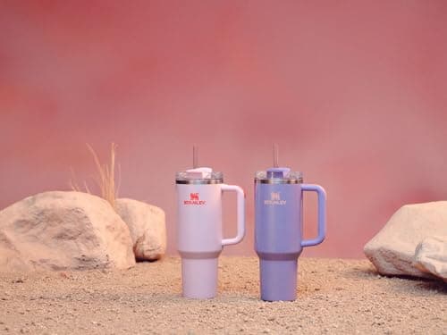 Stanley Quencher H2.0 Tumbler with Handle and Straw 40 oz | Flowstate 3-Position Lid | Cup Holder Compatible for Travel | Insulated Stainless Steel Cup | BPA-Free | Periwinkle Shimmer - Image 6