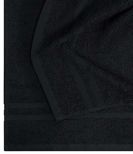 Utopia Towels Cotton Bleach Proof Salon Towel 16 by 27 inches, Bleach Safe Gym 100% Cotton Hand Towel, 24 Pack, Black - Image 8
