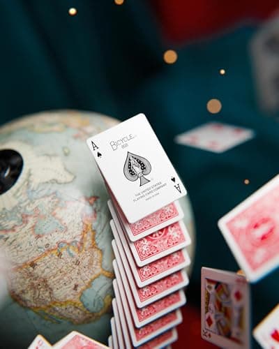 Bicycle Rider Back Playing Cards, Standard Index, Poker Cards, Premium Playing Cards, Red & Blue, 2 Count (Pack of 1) - Image 6