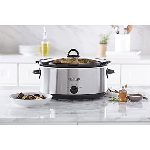 Crock-Pot 7 Quart Oval Manual Slow Cooker, Stainless Steel (SCV700-S-BR), Versatile Cookware for Large Families or Entertaining - Image 4