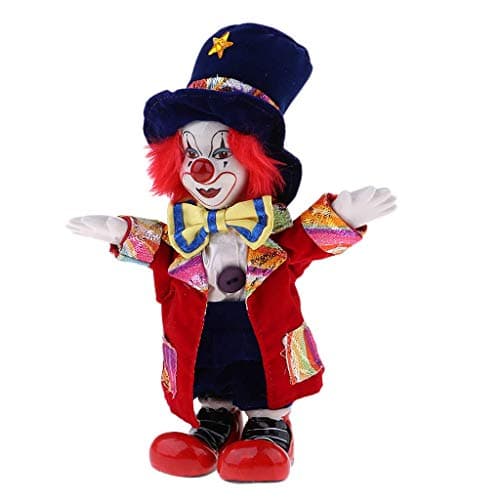 Clown Figure Doll Ornaments Home Table Desk Top Decor Halloween Decoration Gift - #5 - Image 3