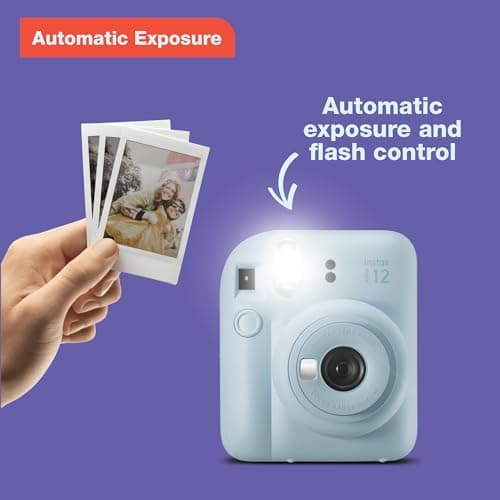 Fujifilm Instax Mini 12 Instant Film Camera - Pastel Blue - Image 4