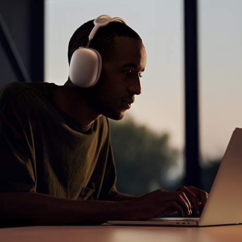 Apple AirPods Max Wireless Over-Ear Headphones, Active Noise Cancelling, Transparency Mode, Personalized Spatial Audio, Dolby Atmos, Bluetooth Headphones for iPhone – Silver - Image 4