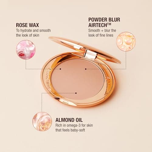 Charlotte Tilbury Airbrush Flawless Finish Setting Powder - Pore-Blurring Pressed Powder for Face Makeup to Minimize Shine with a Soft-Focus Finish - 1 Fair - Image 5