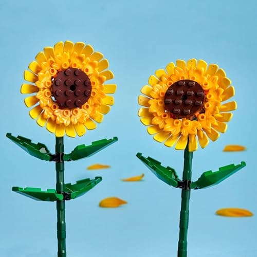 LEGO Sunflowers Building Toy for Kids, Girls and Boys Ages 8+ - Artificial Sunflowers for Home Decor and Display - Birthday Gift Idea for Lovers of Plants & Flowers - 40524 - Image 4