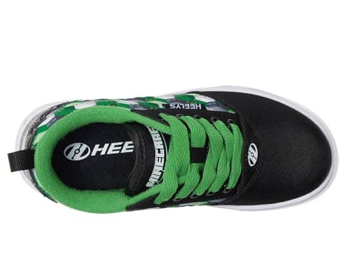 Heelys Minecraft Pro 20 (Little Big Kid/Adult) Wheeled Heel Shoe, Black/Green/White, 8 US Unisex - Image 2
