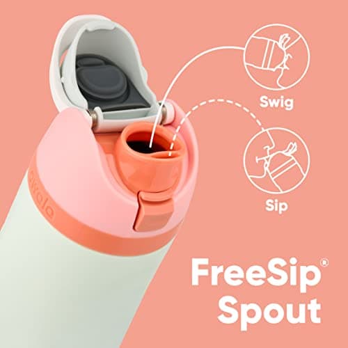 Owala FreeSip Insulated Stainless Steel Water Bottle with Straw, BPA-Free Sports Water Bottle, Great for Travel, 24 Oz, Very, Very Dark - Image 2