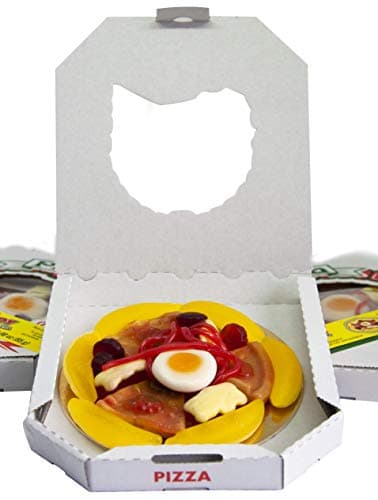 Raindrops Gummy Candy Pizza - 4.5” Mini Pizza with 18 Pieces of Candy Per Box - Yummy Toppings Made from Gummy Bears, Gummy Fruits, Licorice Ropes and More - Fun and Unique Candy Gifts (1 Pizza) - Image 5