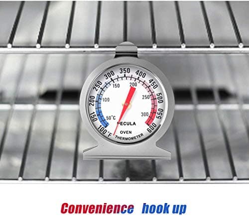 Oven Thermometer 50-300°C/100-600°F, Oven Grill Fry Chef Smoker Analog Thermometer Instant Read Stainless Steel Kitchen Cooking Thermometer - Image 4