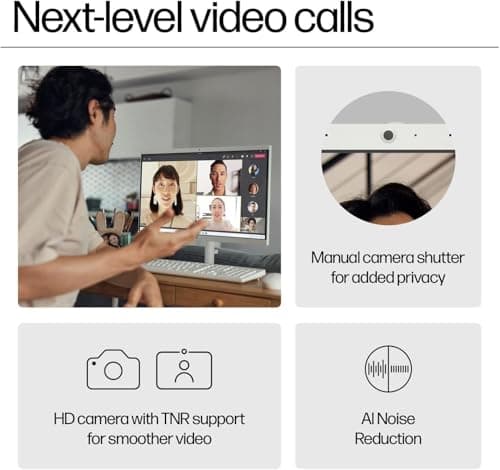 HP 2025 New 22 Inch All-in-One Desktop Computer • 12GB RAM • 256GB PCIe SSD • Intel CPU • Ultra-Quiet Design • Microsoft Office Trial • Wi-Fi 6 • White KB & Mouse • WOWPC Recovery USB • Windows 11 - Image 6